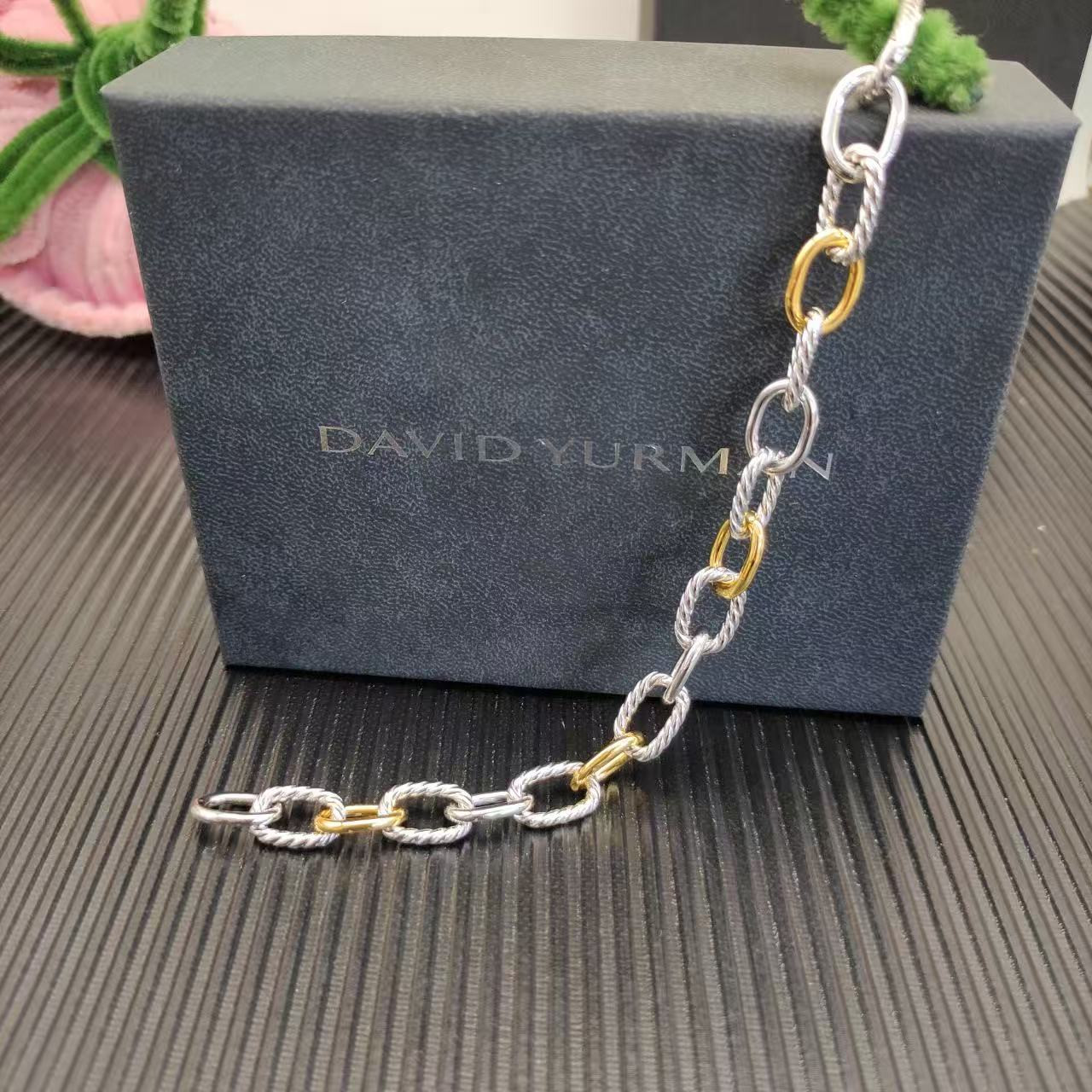 David Yurman 8.5mm Buttonhole Bracelet(Chain length 21cm)