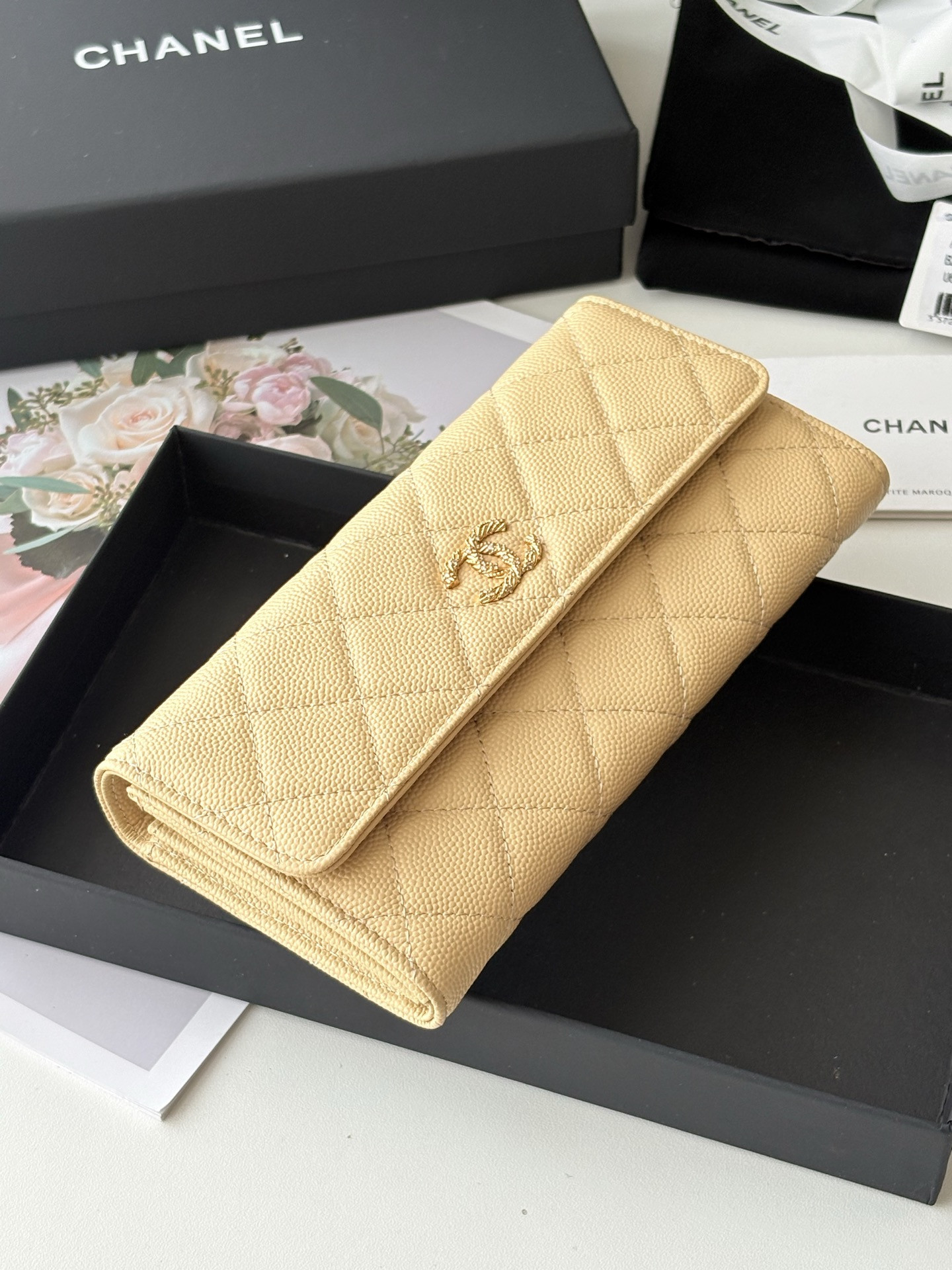 Ch**el Flap Long Wallet AS5076 19x10.5x3cm