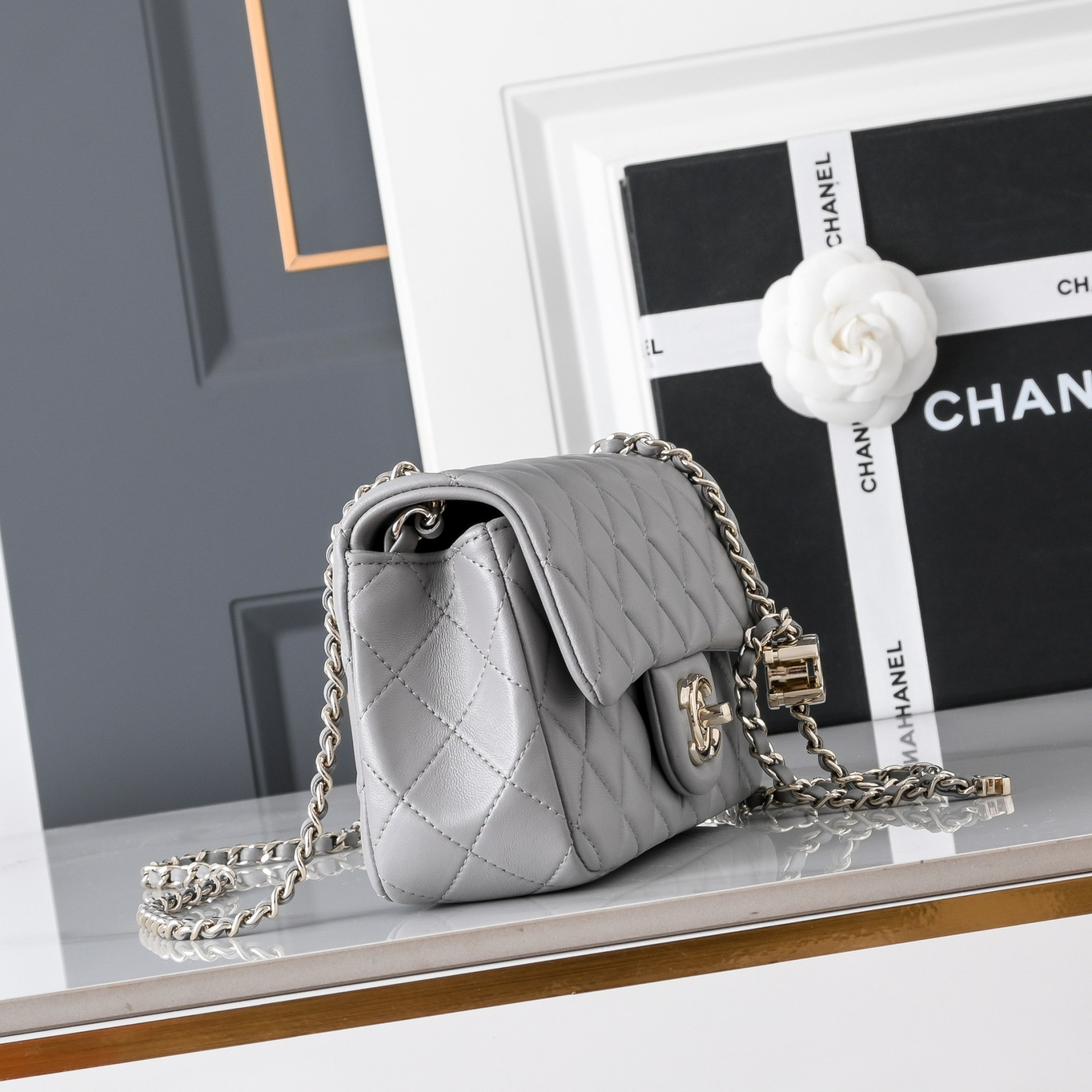 Ch**el classic flap handbag cf as5759 20x13x7cm
