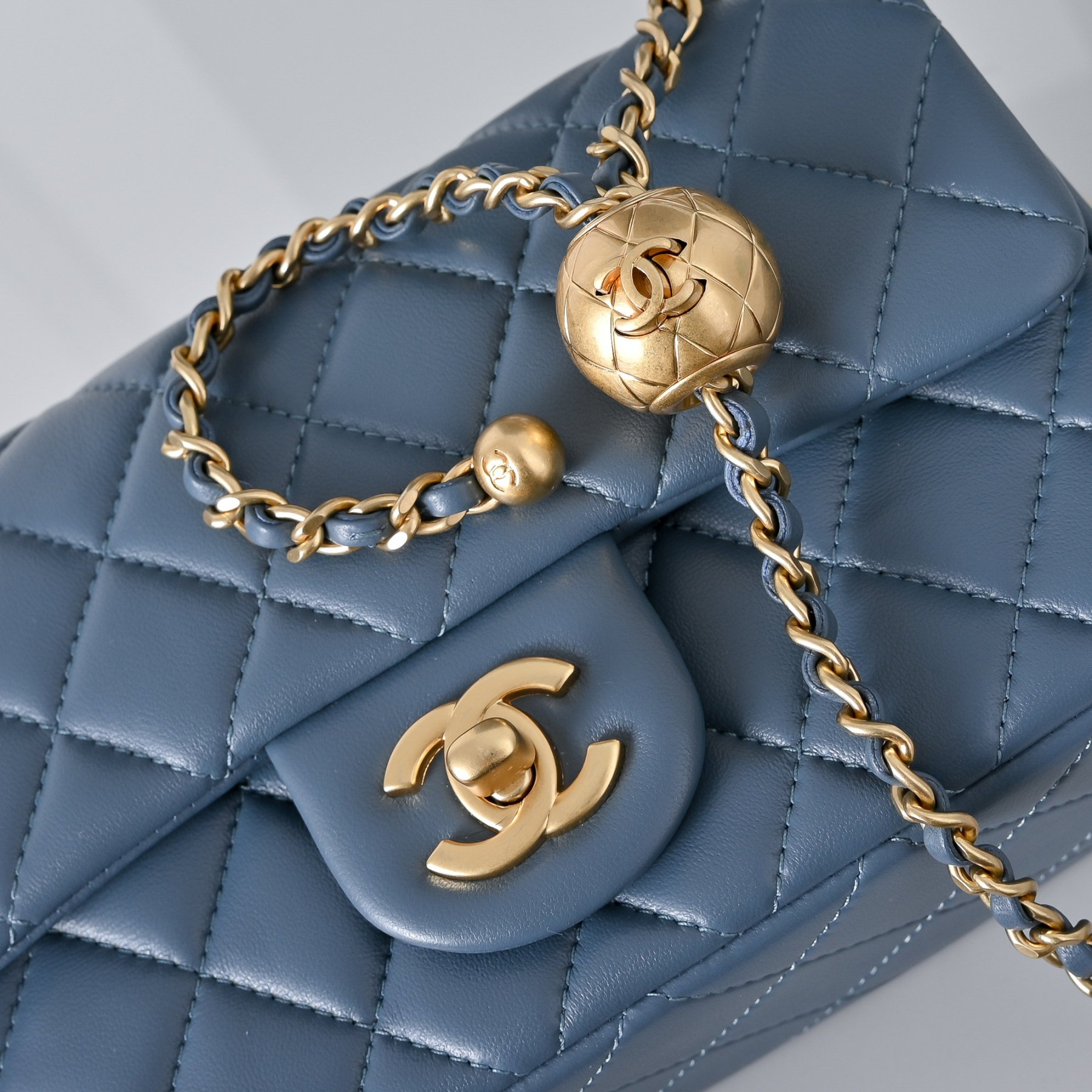 Ch**el flap bag as1787 20x13x7cm
