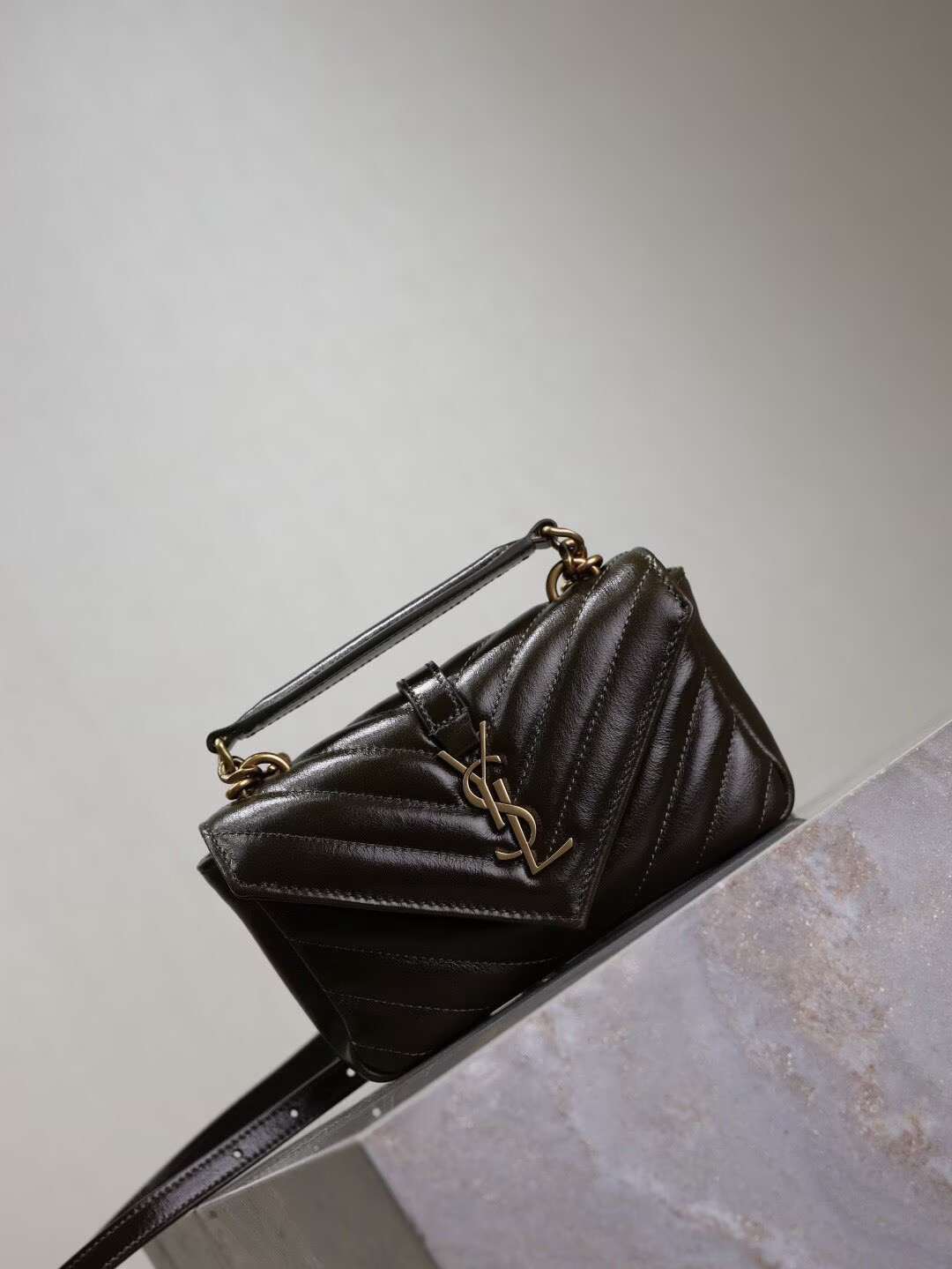 Y51 Loulou college mini Bag in Brown 20x13x3cm