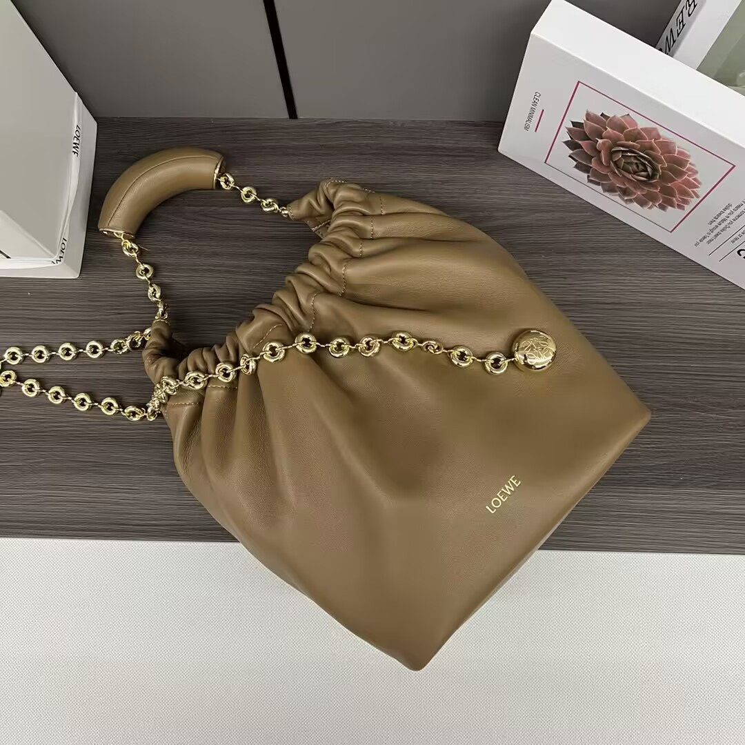 L0ew* small squeeze bag in mellow nappa lambskin 29x10.5x24cm