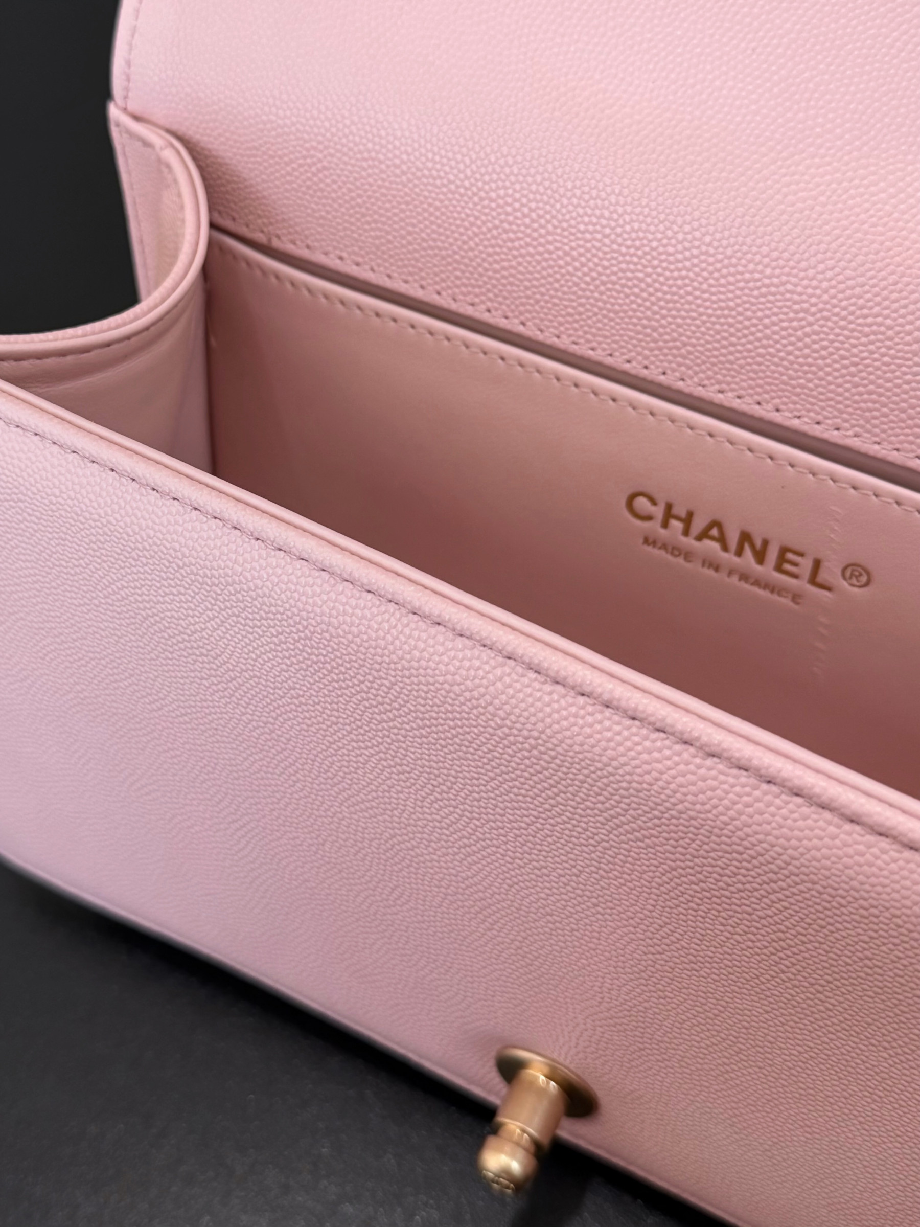 Ch**el Boy Handbag 15x25x9cm