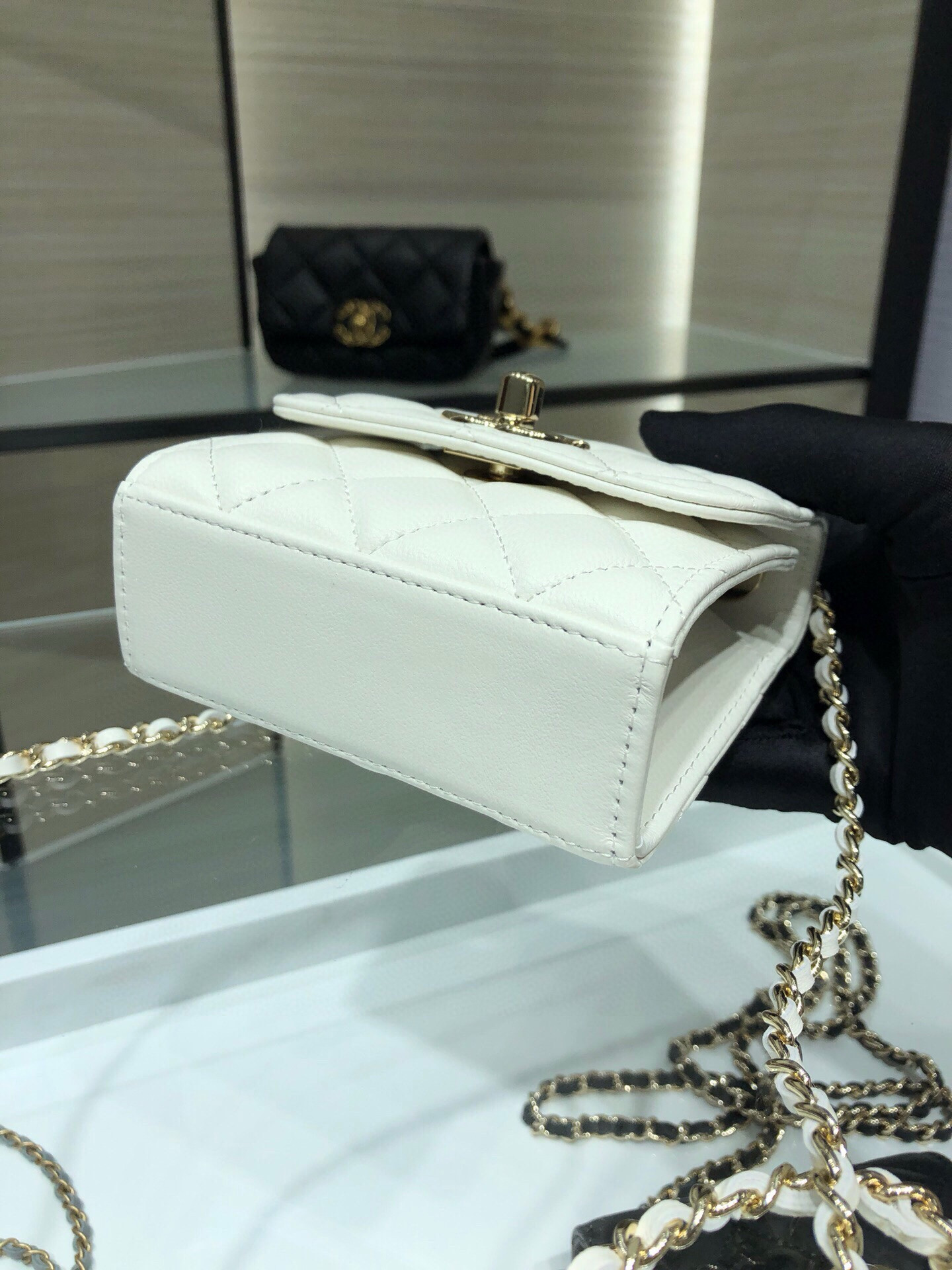 Ch**el mini trendy cc bag 11x11x5cm