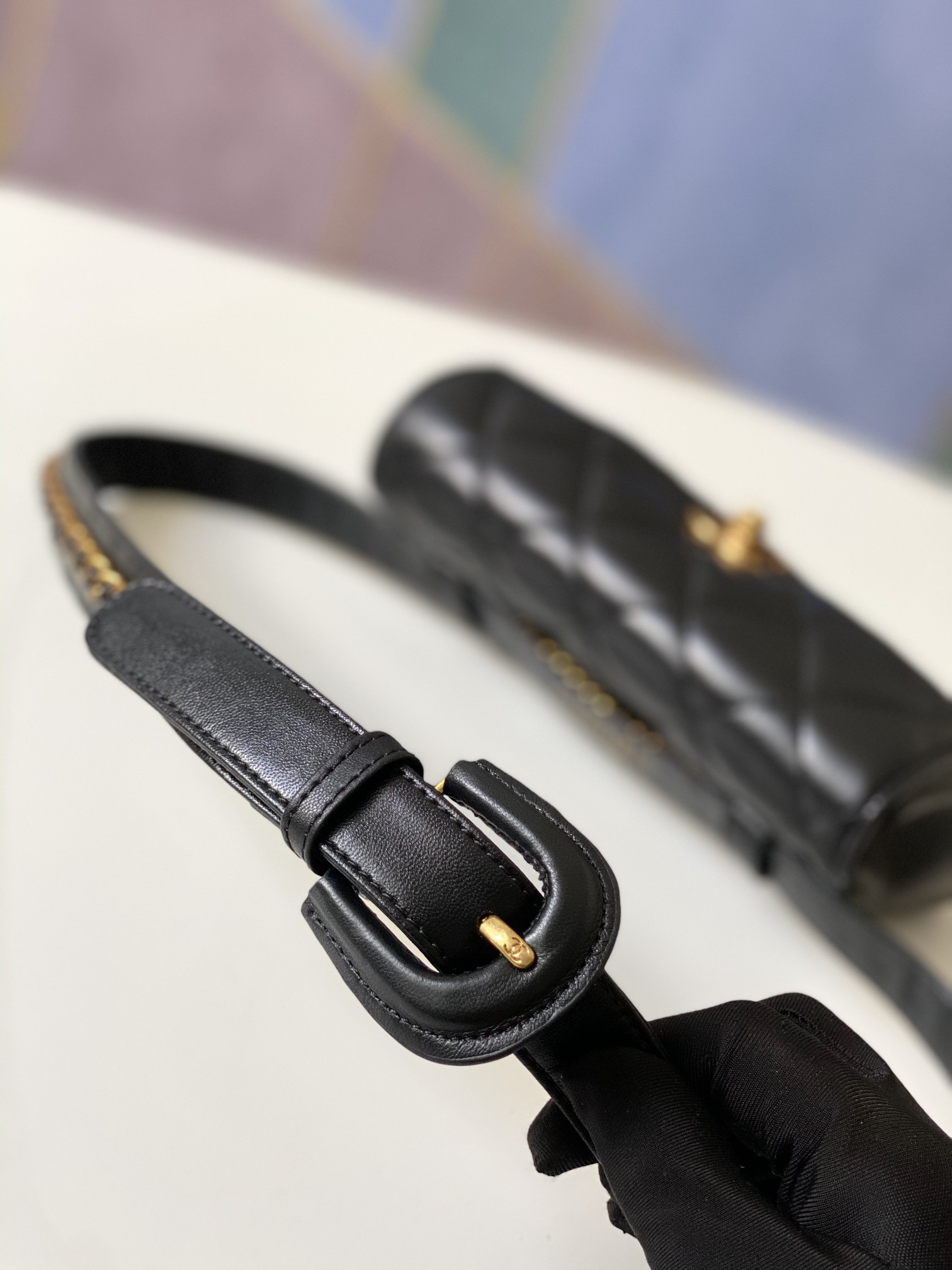 Chanel Quilted Waist Bag 18x12x3.5cm