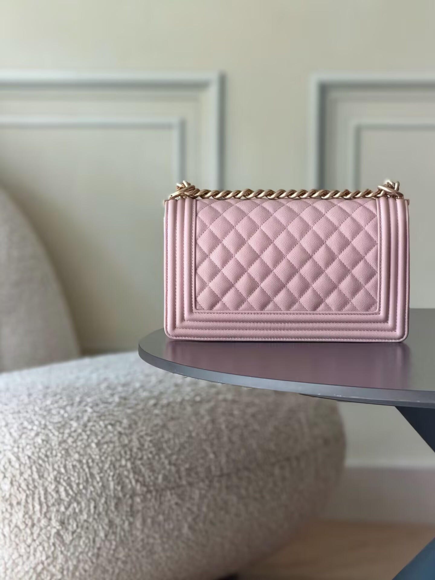 Ch**el Boy Handbag 15x25x9cm