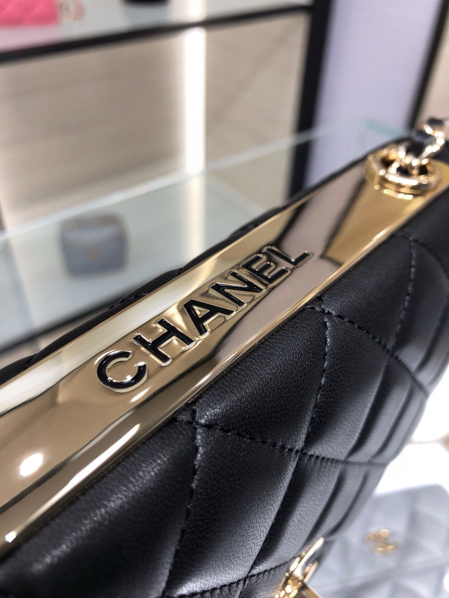 Ch**el woc trendy cc wallet on chain 19x12x3.5cm