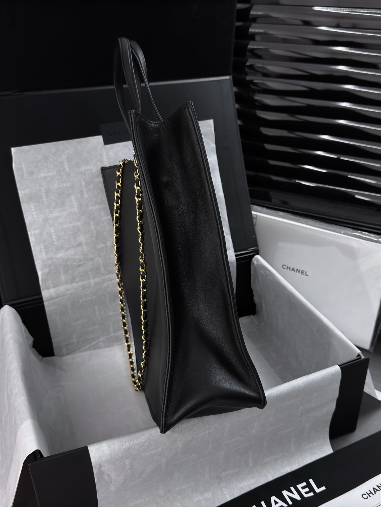 Ch**el Small Shopping Bag AS6452 28.5x23.5x9.5cm