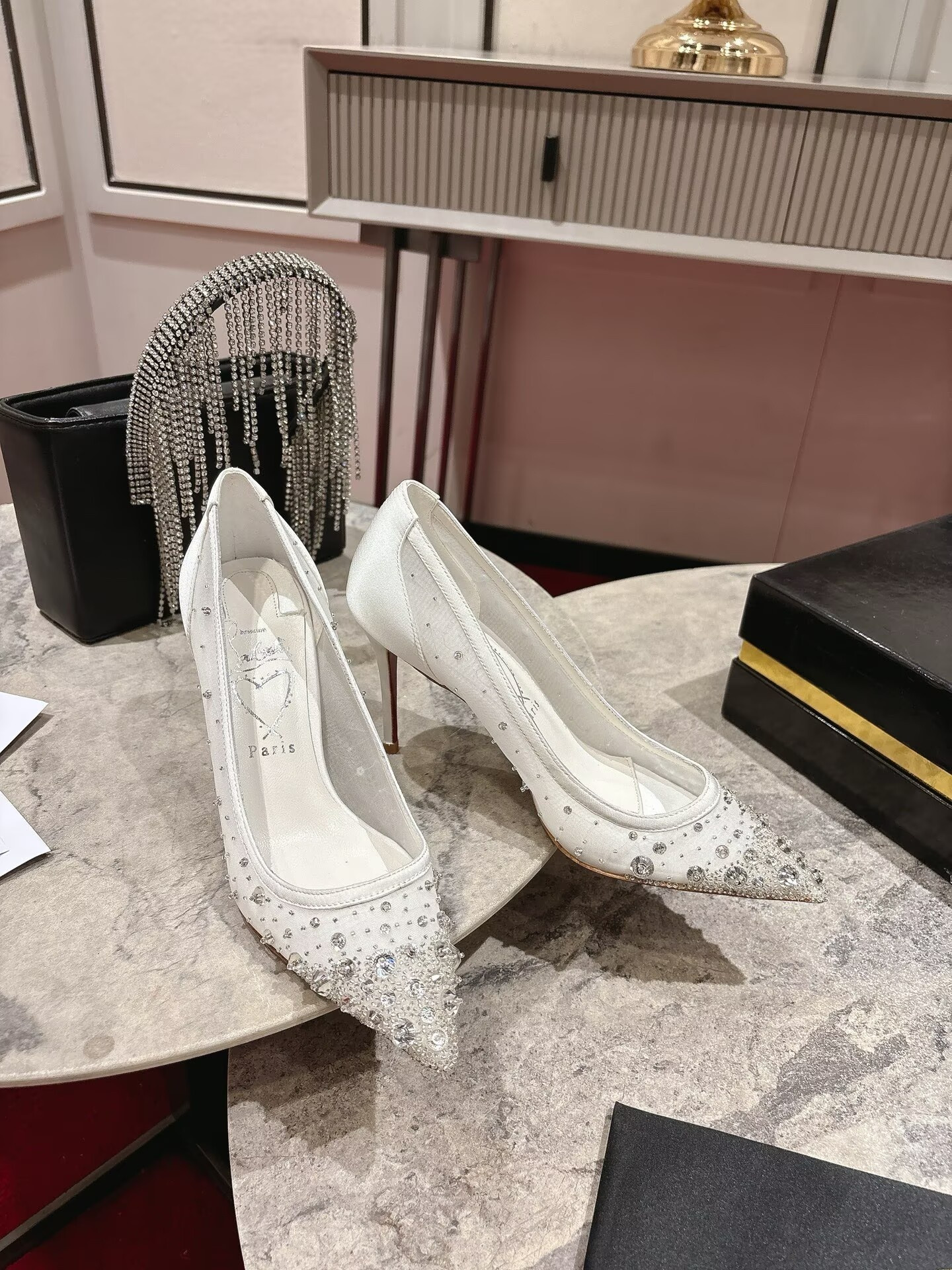 UA Chr1st1an Louboutin Miss Z Sparkling Pumps