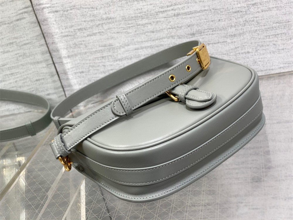 MEDIUM D10r BOBBY BAG Grey Box Calfskin