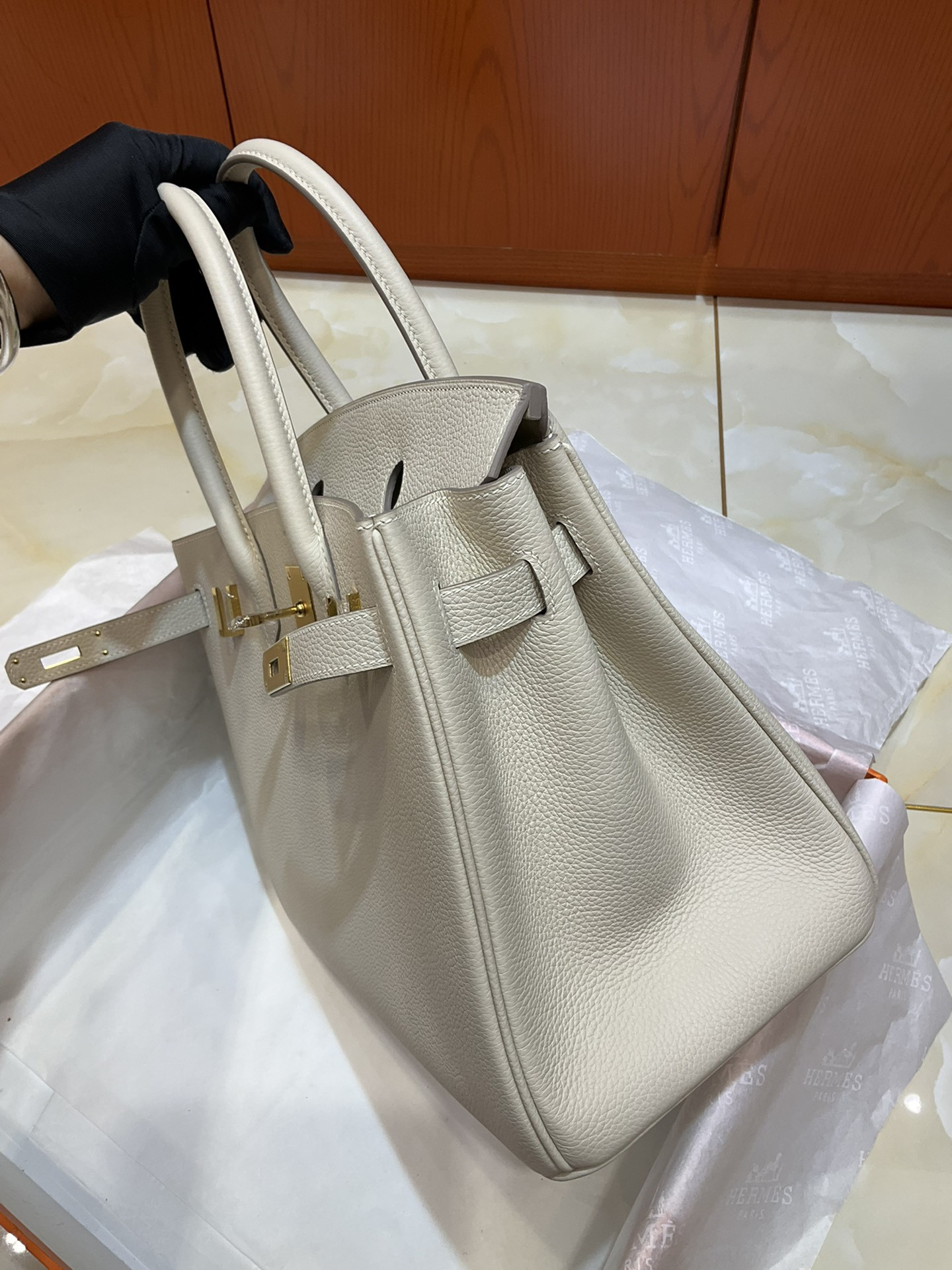 H**me5 BIRKIN Gold 25 30 35