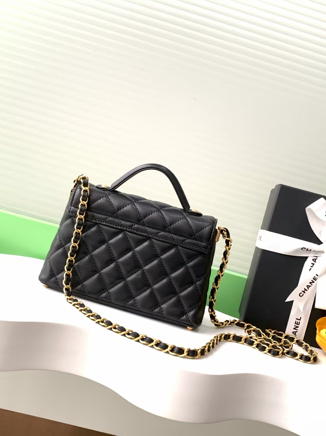 Ch**el Small Top Handle Flap Bag AS5355 14x20x6cm