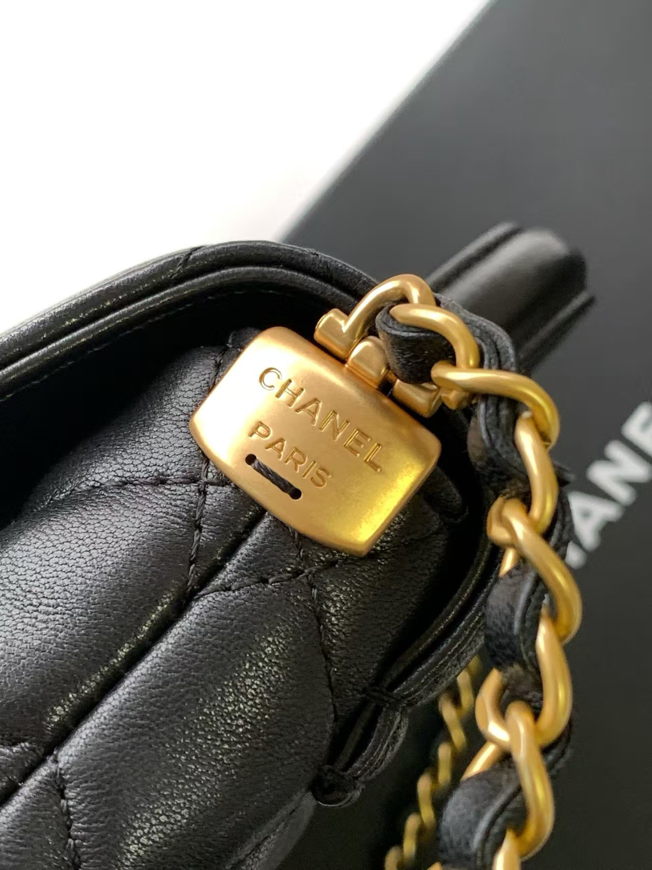 Ch**el Small Top Handle Flap Bag AS5355 14x20x6cm