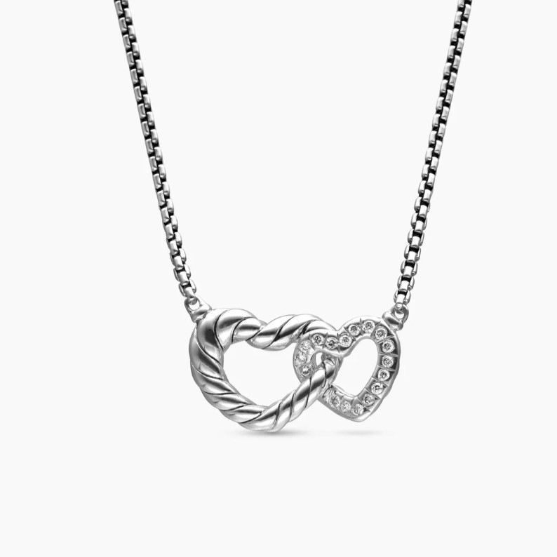 David Yurman Interlocking Heart Necklace