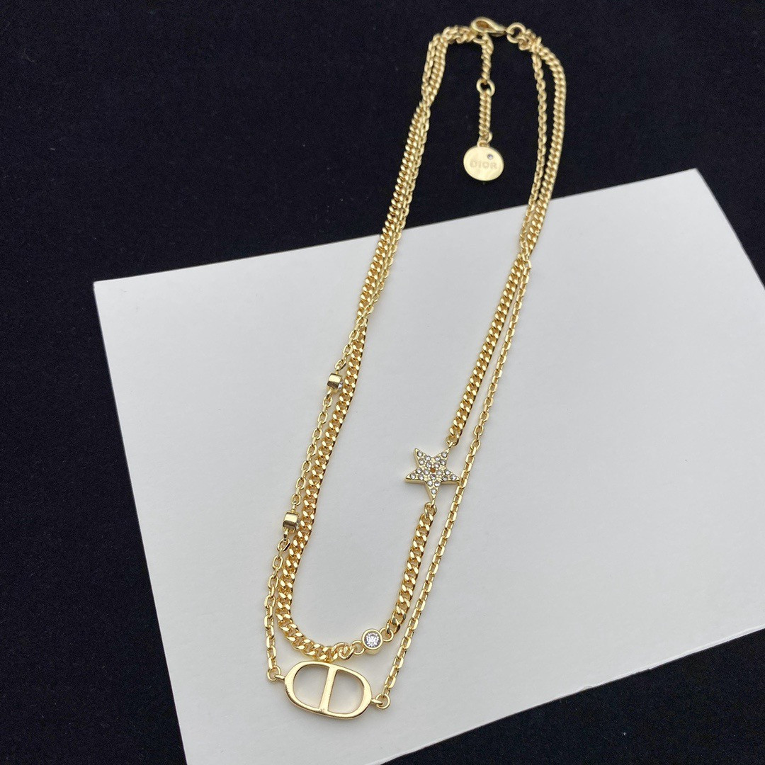 Dior Petit CD Double Necklace