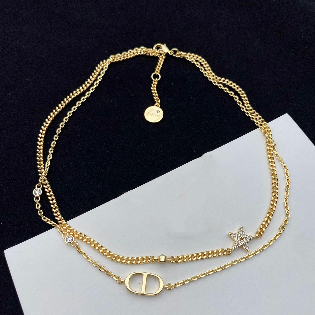 Dior Petit CD Double Necklace