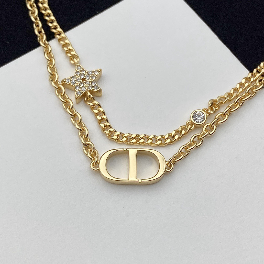 Dior Petit CD Double Necklace
