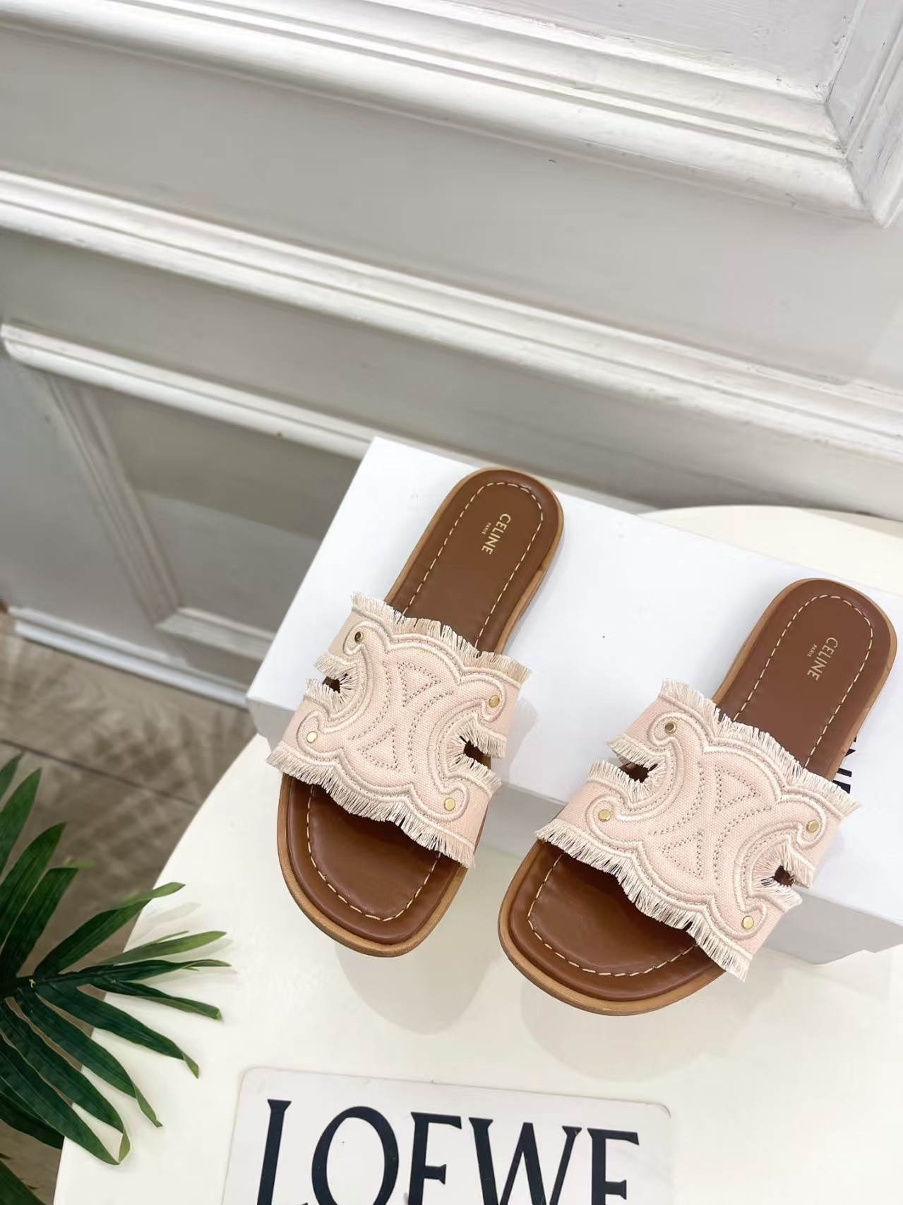 UA Ce1i*e Marina Fringed Mule