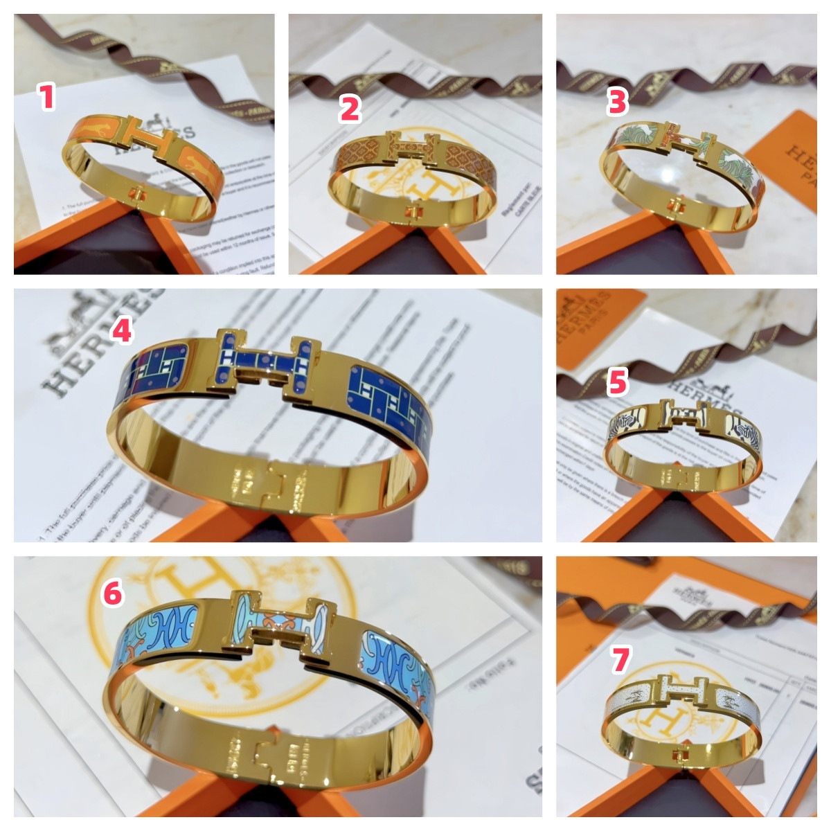 Hermes enamel Bracelet