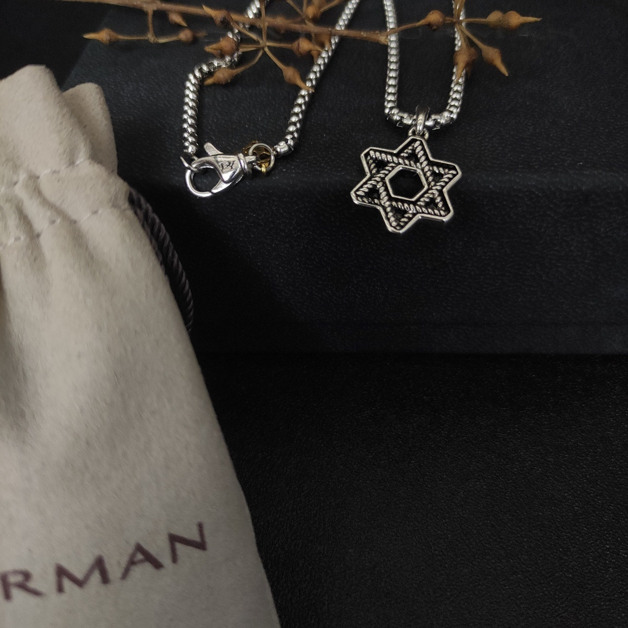 David Yurman star of david Necklace(Chain length 50+5cm delay chain Chain thickness 3mm)