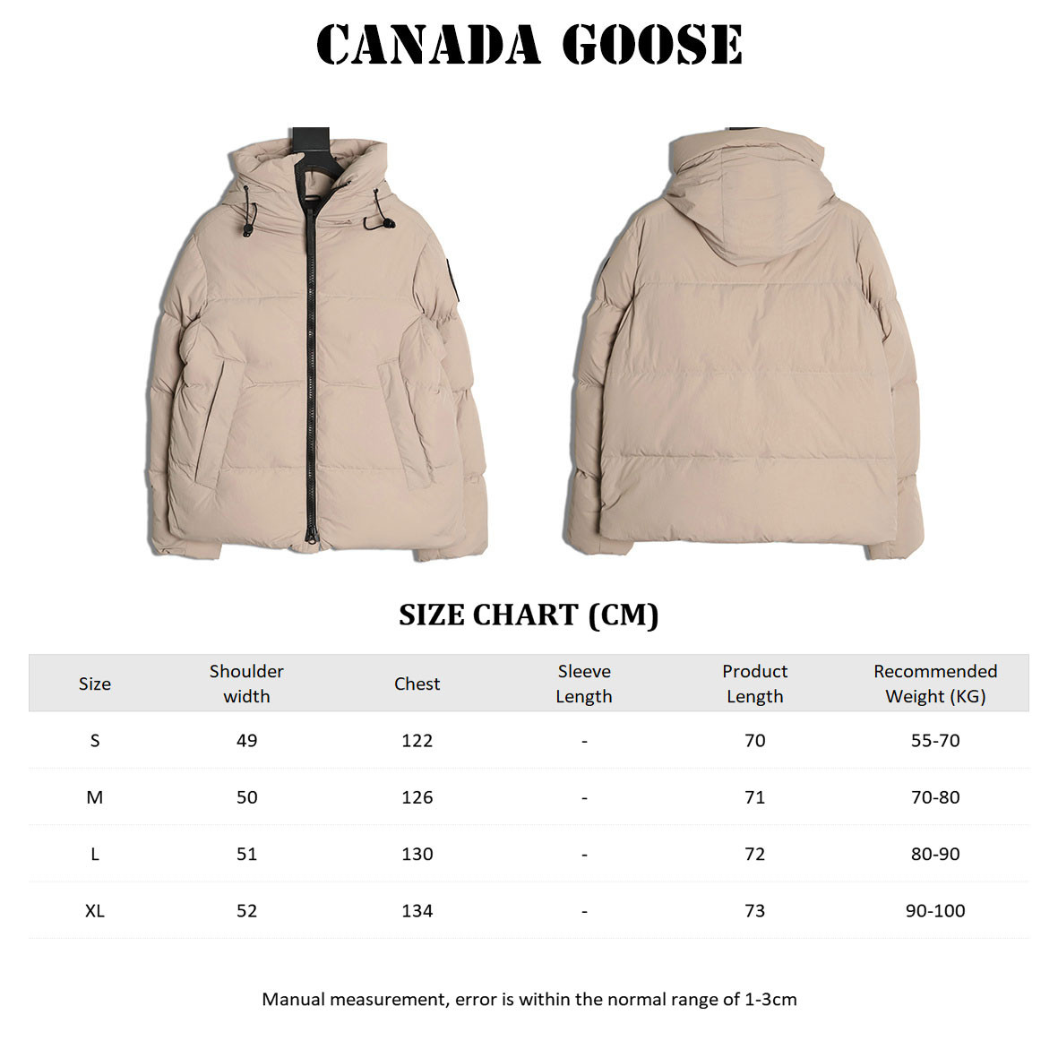 Can*a G00se Short Puffer jacket