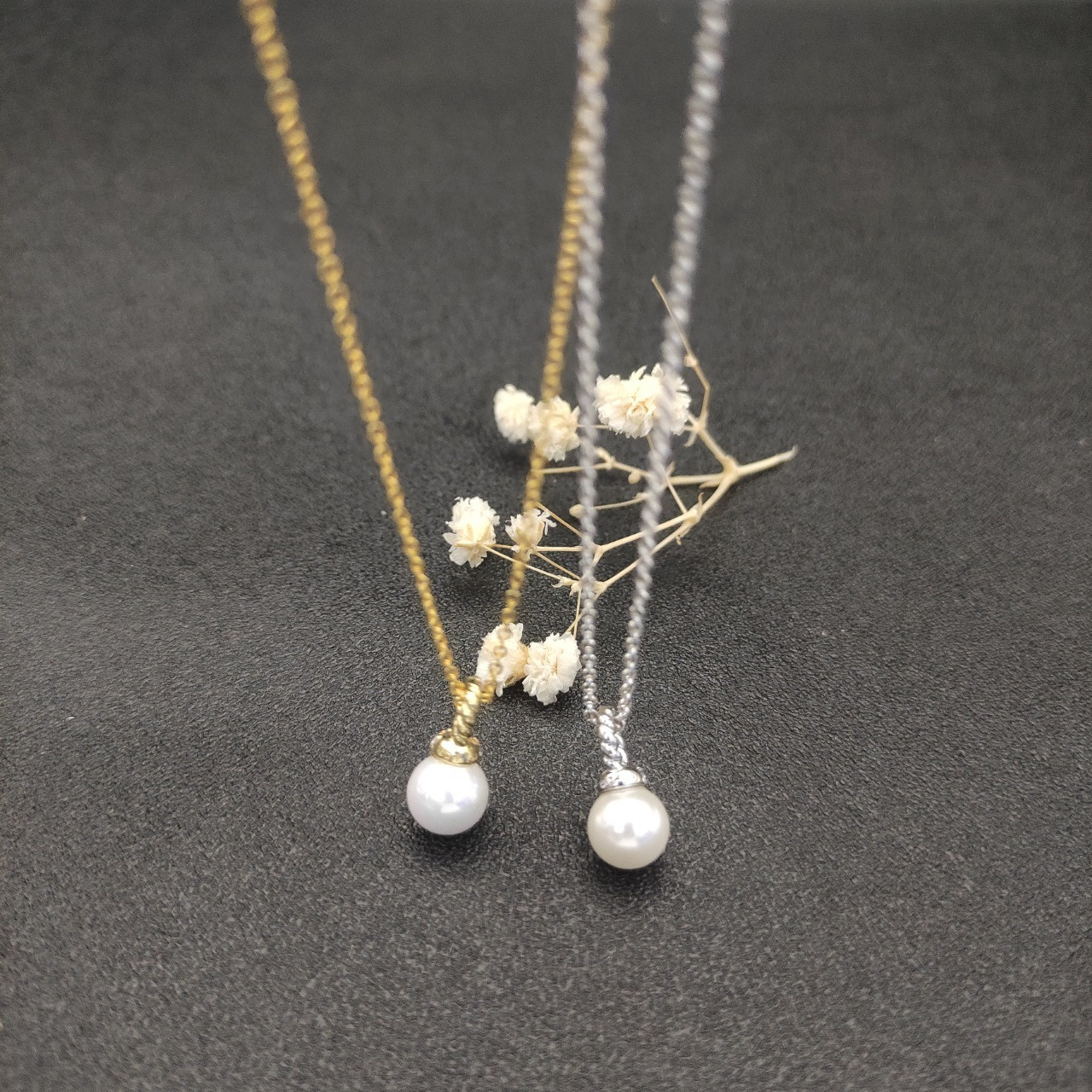 David Yurman 8mm Peal Necklace(Chain length 42+3+3cm delay chain)