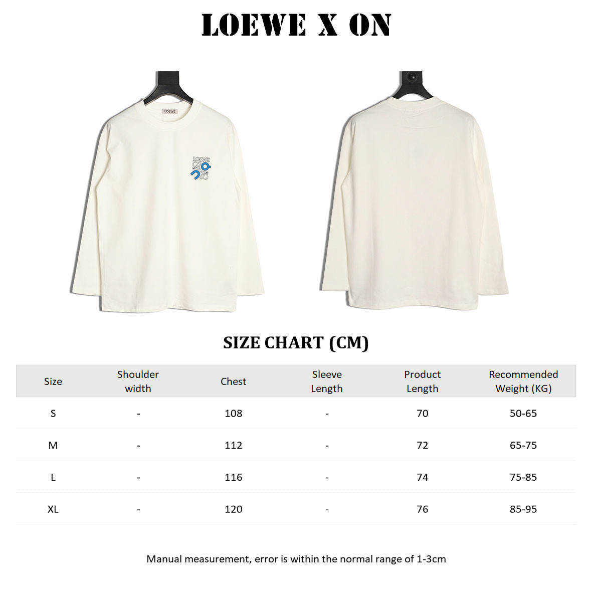 L0ew* & on 25Fw Long-sleeved T-shirt
