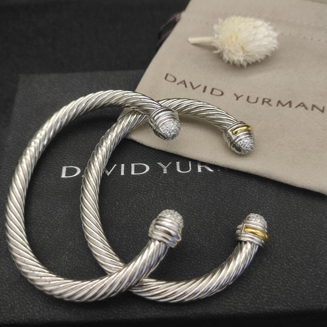 David Yurman 7mm Wrap Bracelet(wrist circumference 15-20cm)
