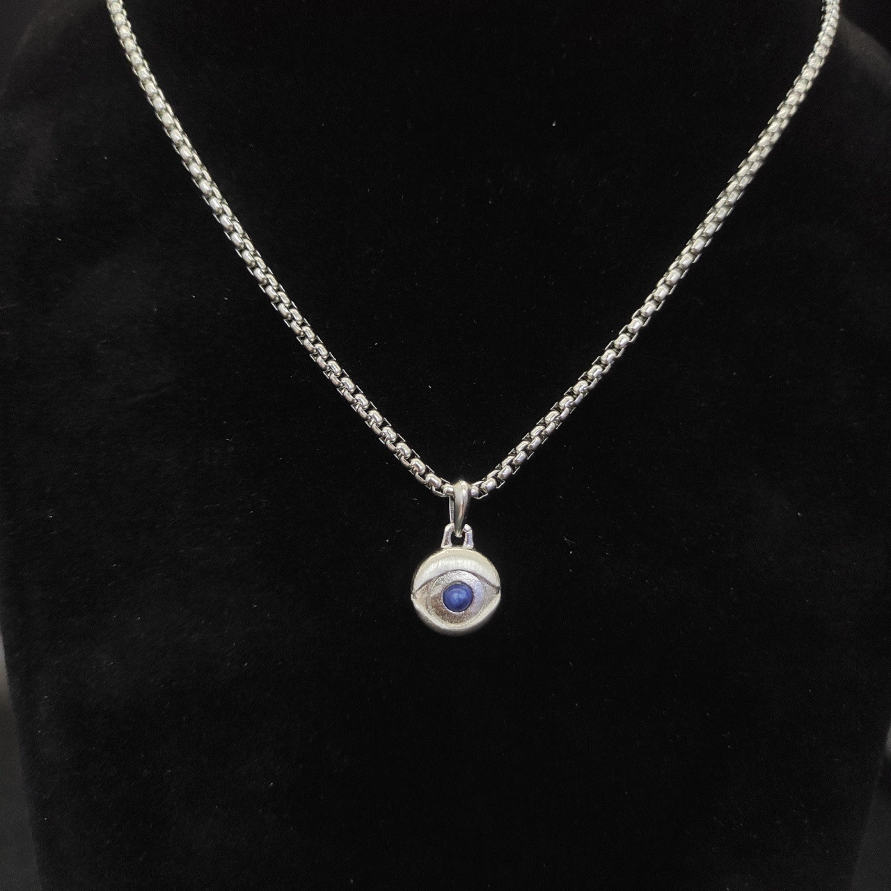 David Yurman evil eye Necklace(Chain length 50+5cm delay chain Chain thickness 3mm)
