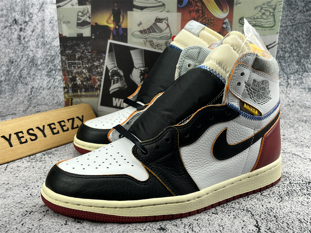 UA UNION x AIR JORDAN 1 RETRO HIGH OG NRG BLACK TOE