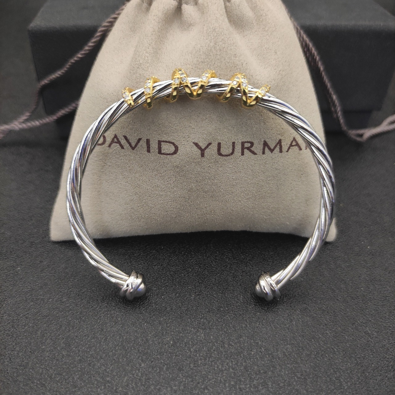 David Yurman 4mm Wrap Bracelet(wrist circumference 15-20cm)