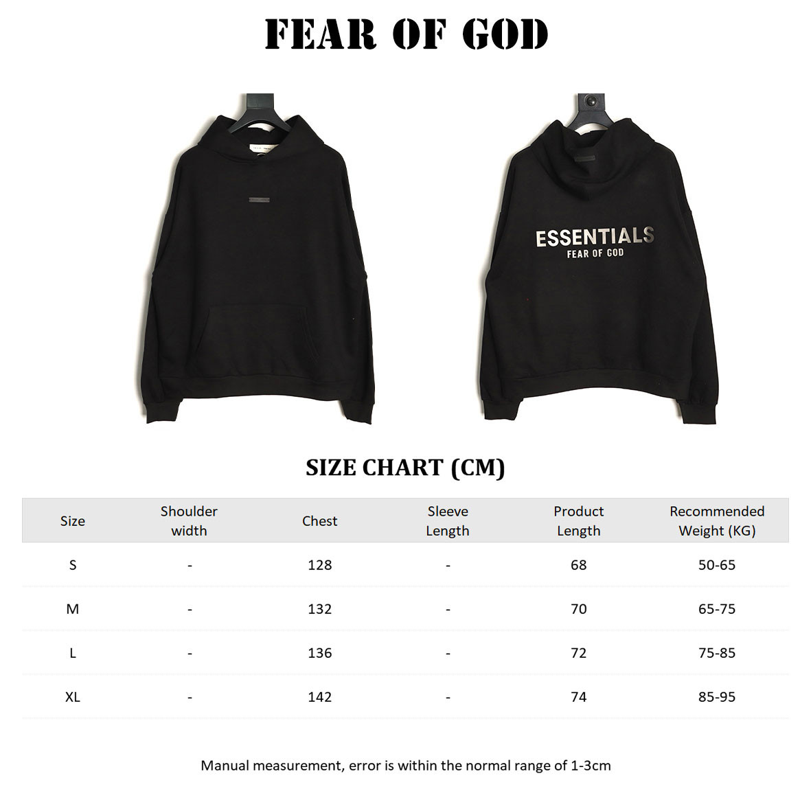 FEAR OF GOD Plush Hoodies Suit