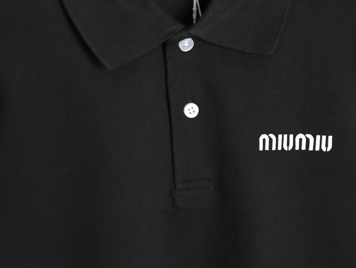 Miu Miu Long-sleeved Polo Shirt
