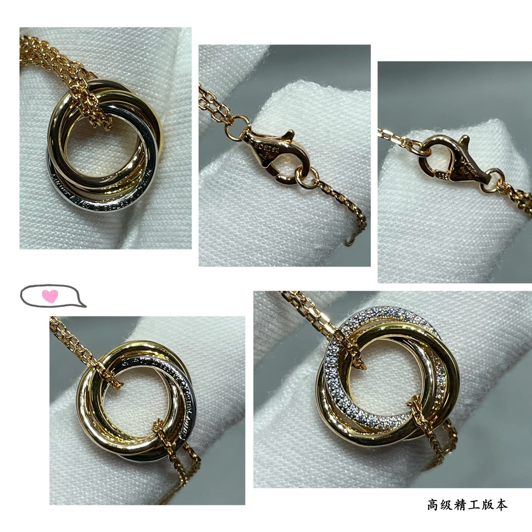 Ca*t1er Small size triple-ring D1am0nd Bracelet