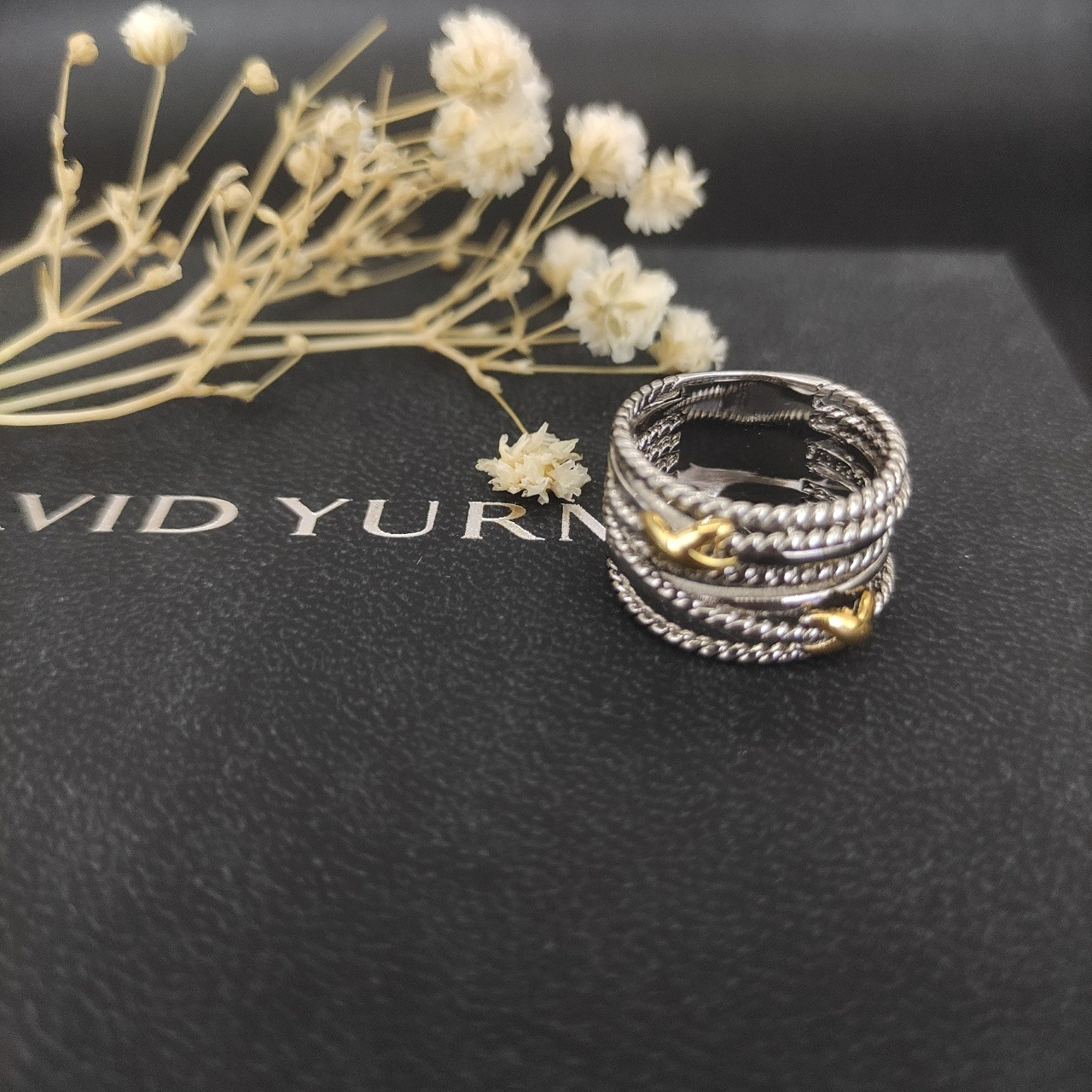 David Yurman Double X color Ring