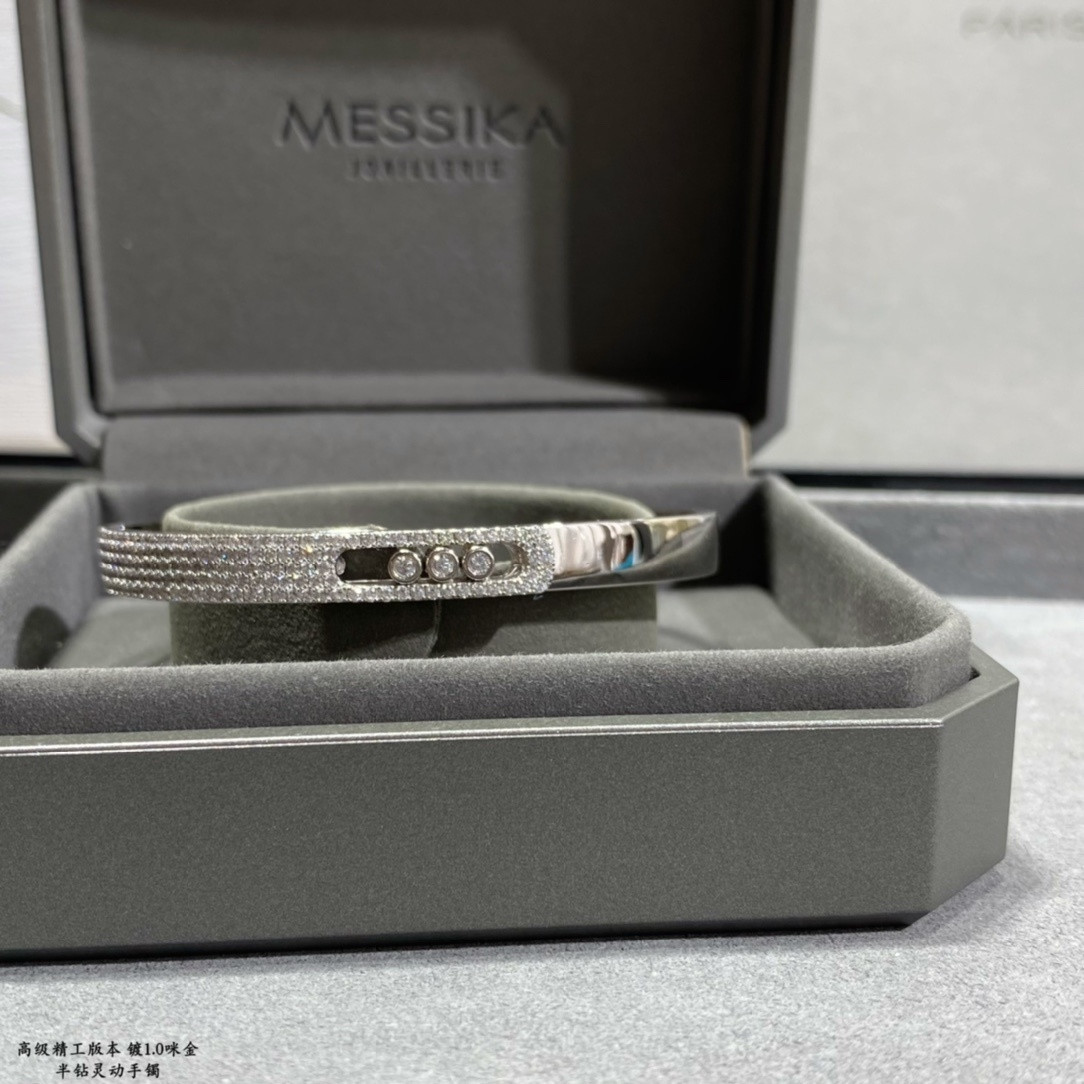 Mes1kaa half-set d1am0nd bracelet