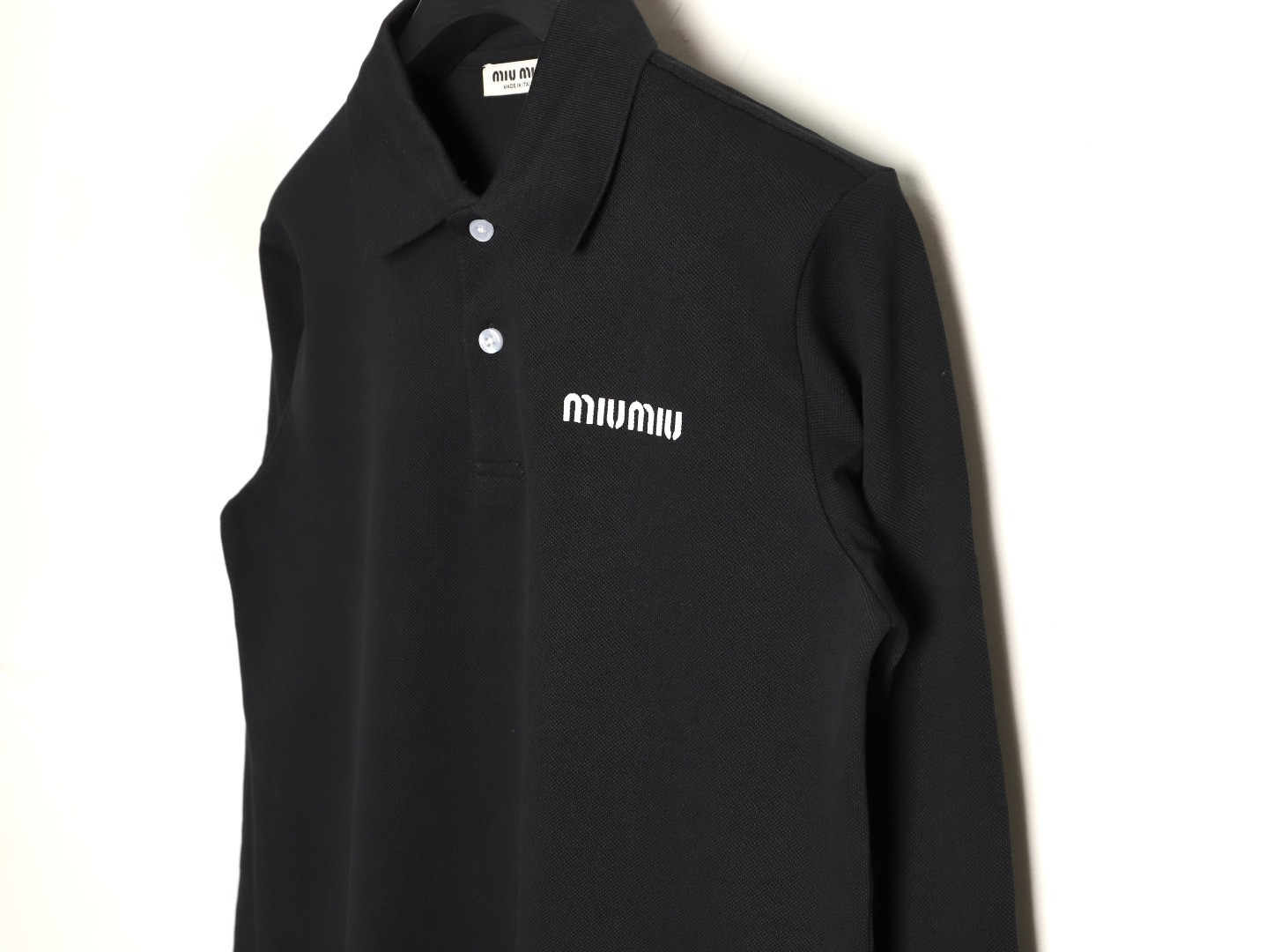 Miu Miu Long-sleeved Polo Shirt