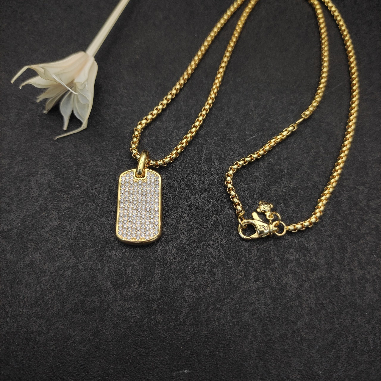 David Yurman brand Necklace(Chain length 50+5cm delay chain Chain thickness 3mm)