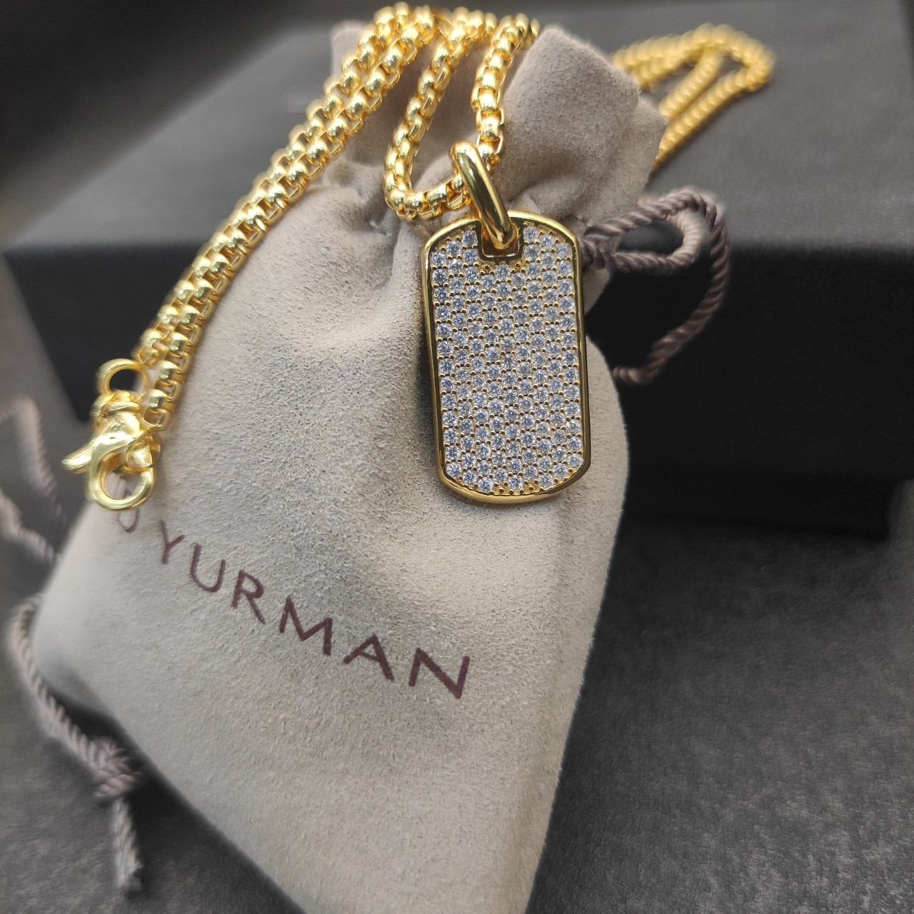 David Yurman brand Necklace(Chain length 50+5cm delay chain Chain thickness 3mm)