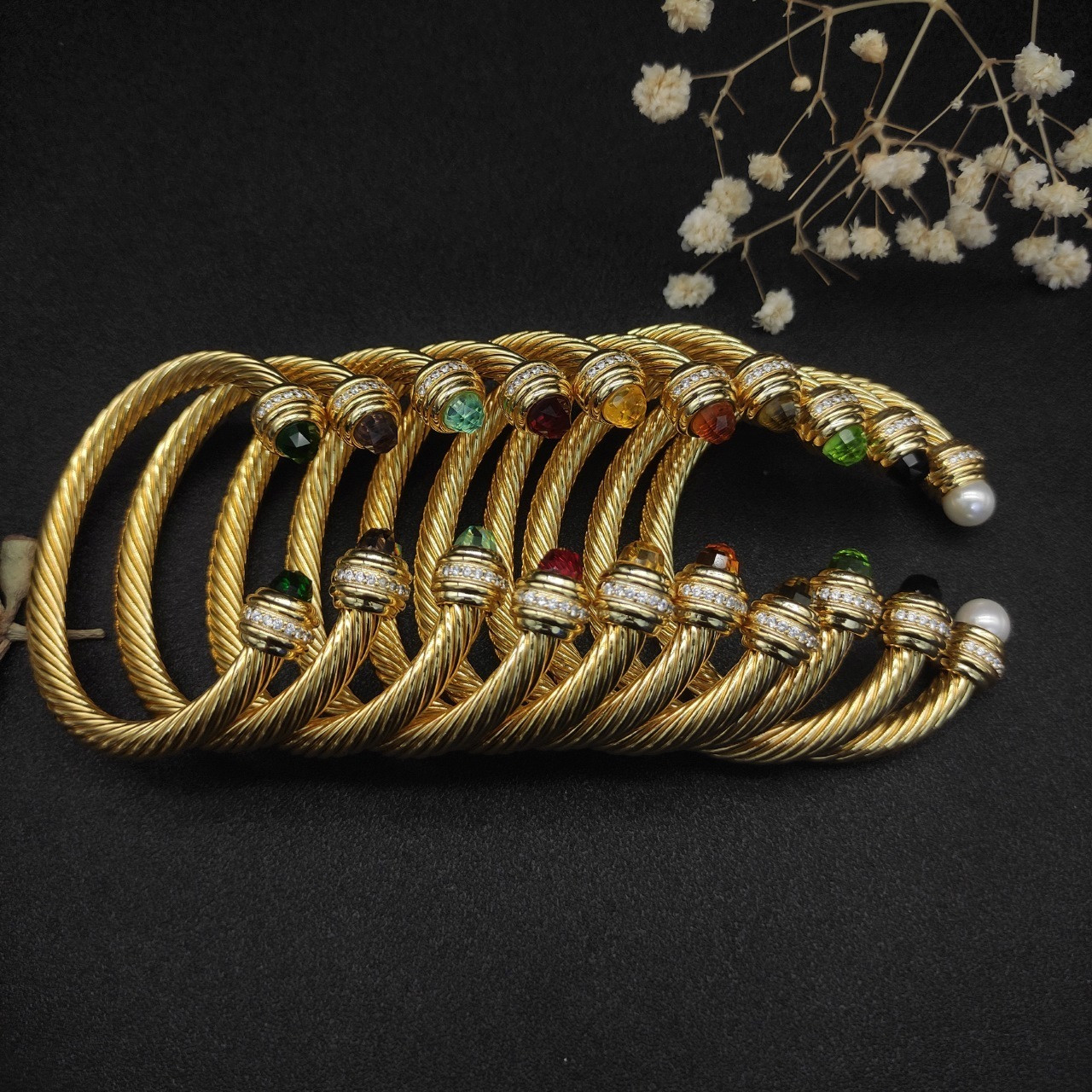 David Yurman 7mm Wrap Bracelet(wrist circumference 16-20cm)