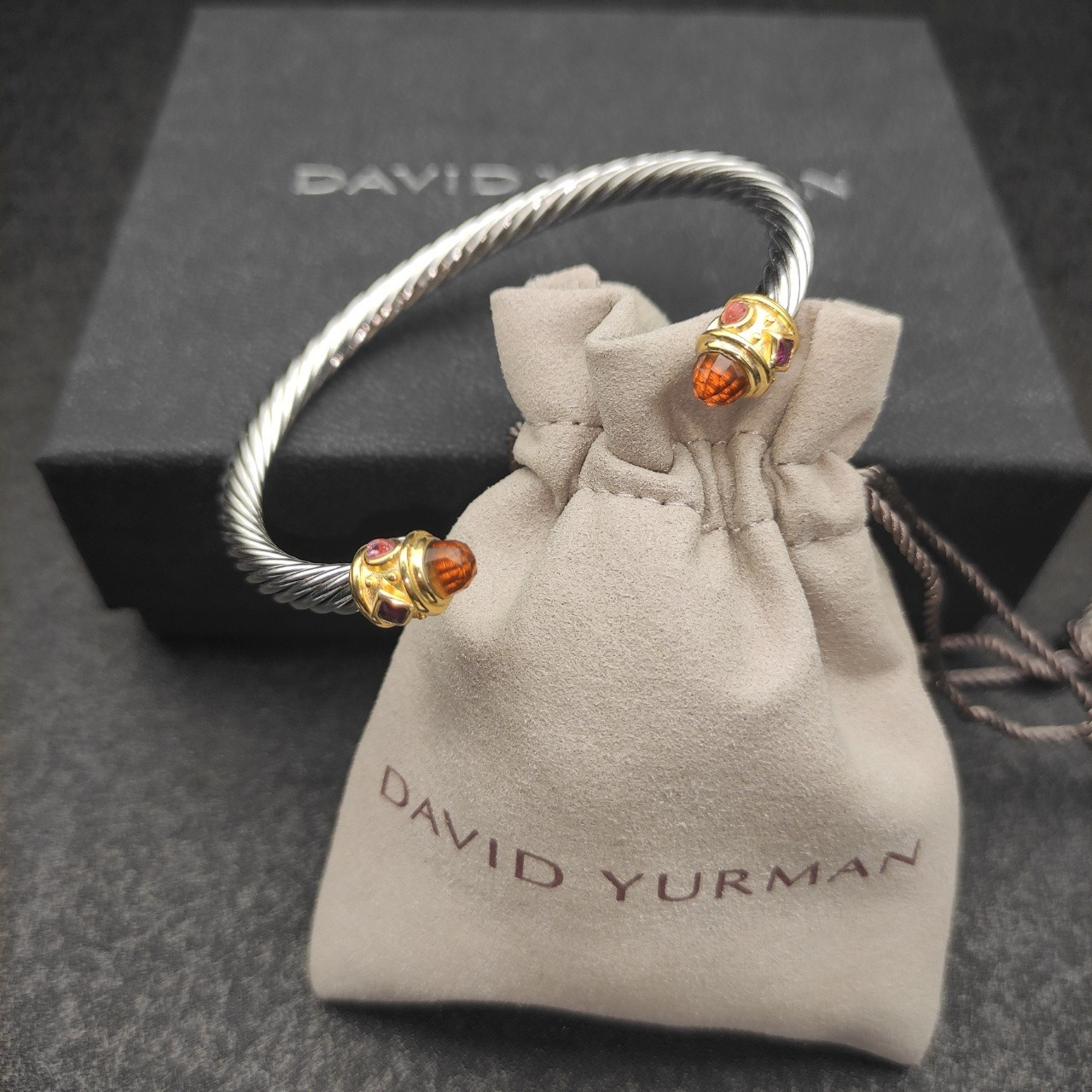 David Yurman 5mm Wrap Bracelet(wrist circumference 15-20cm)