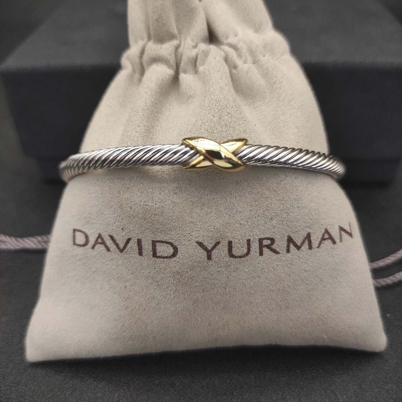 David Yurman 4mm X Bracelet(wrist circumference 15-20cm)