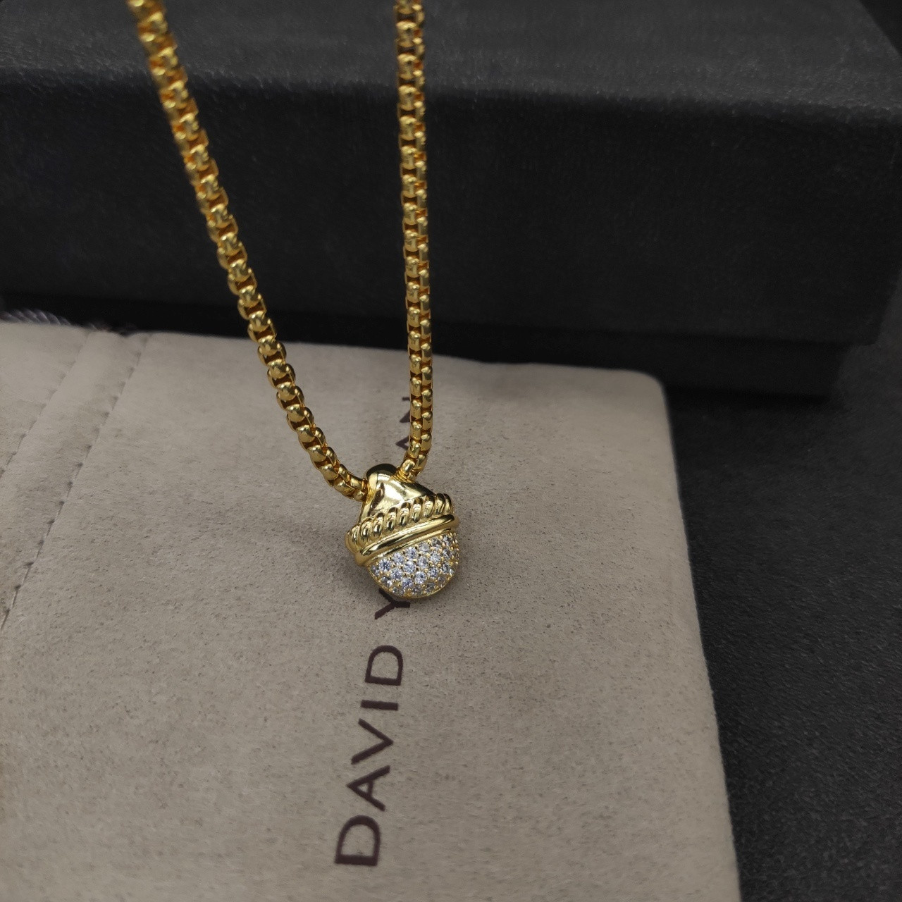 David Yurman Necklace(Chain length 50+5cm delay chain Chain thickness 3mm)