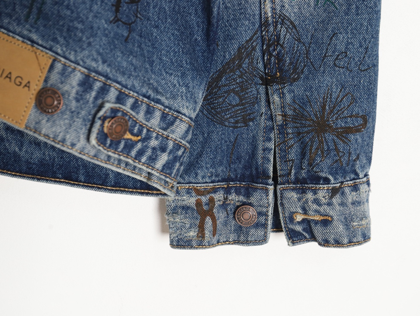 Ba1en*iaga Denim Coats