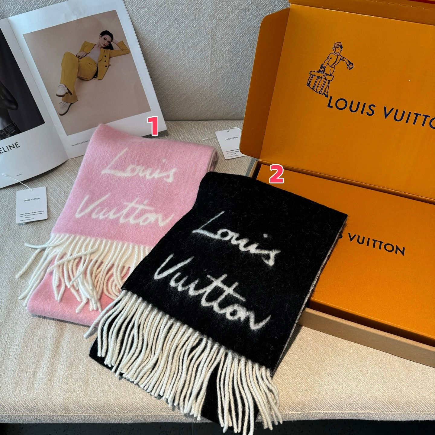 Louis Vuitton scarf 25x220cm