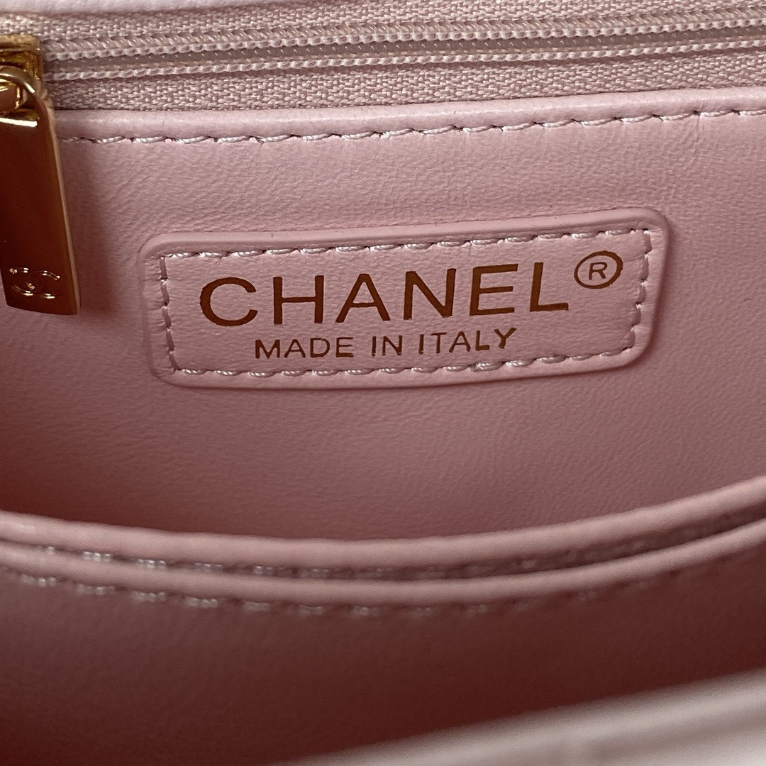 Ch**el Coco Handle Bag 24x10x14CM