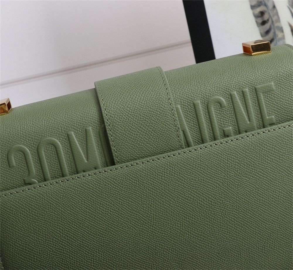 D10r 30 MONTAIGNE CHAIN BAG Grained Green