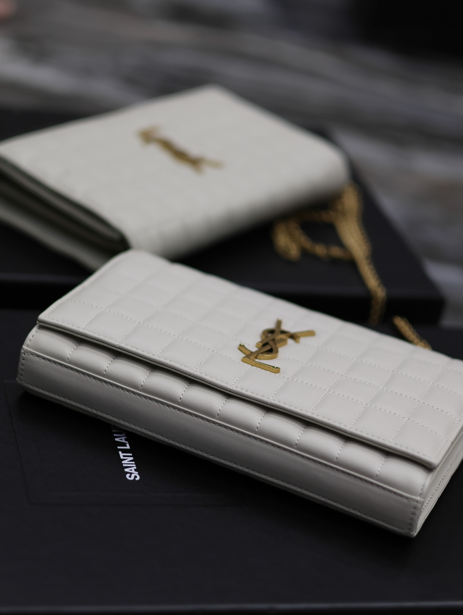 Y51 CASSANDRE CHAIN WALLET WHITE