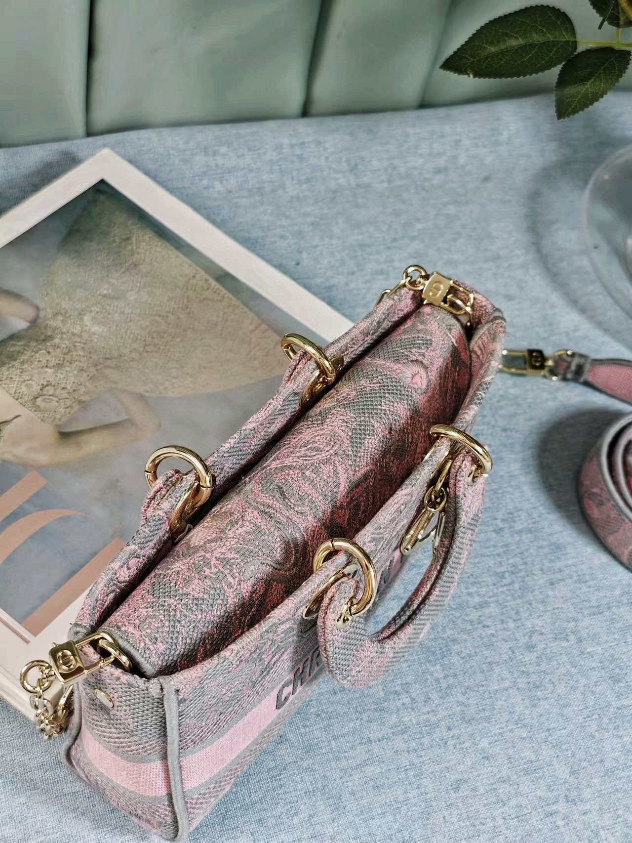 D10r MEDIUM LADY D-JOY BAG PINK