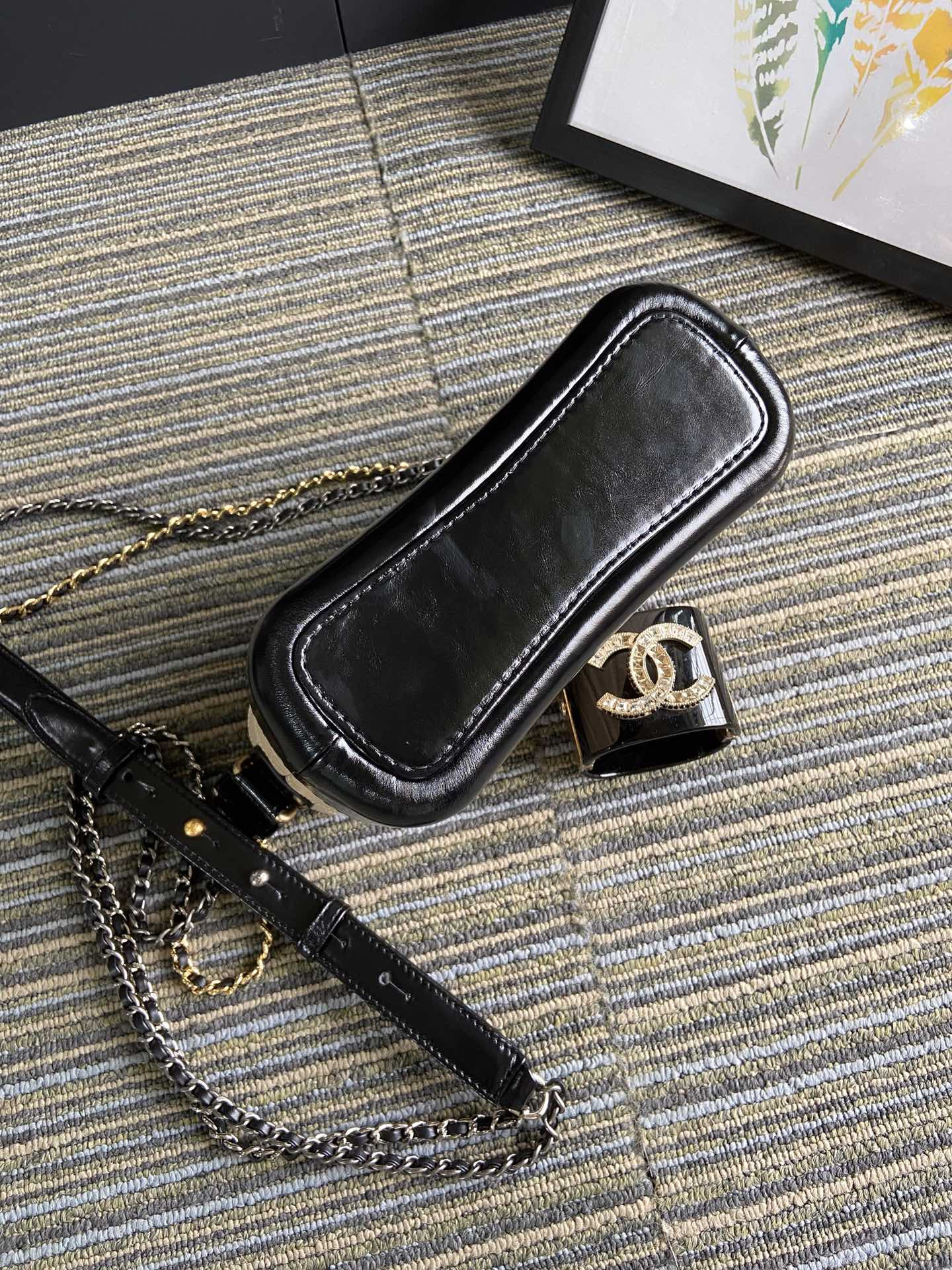 Ch**el Gabrielle SMALL PINK with shoulder strap letters 20 x 15 x 8cm